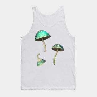 Green Shrooms Mushroom Set Tank Top